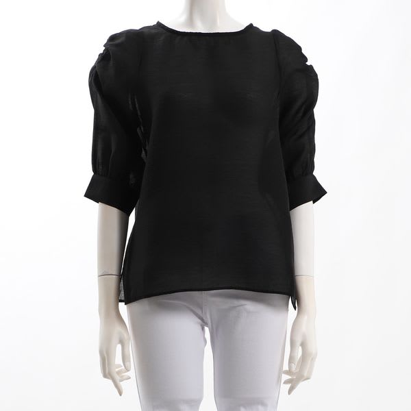 ふんわりお袖シアーブラウス