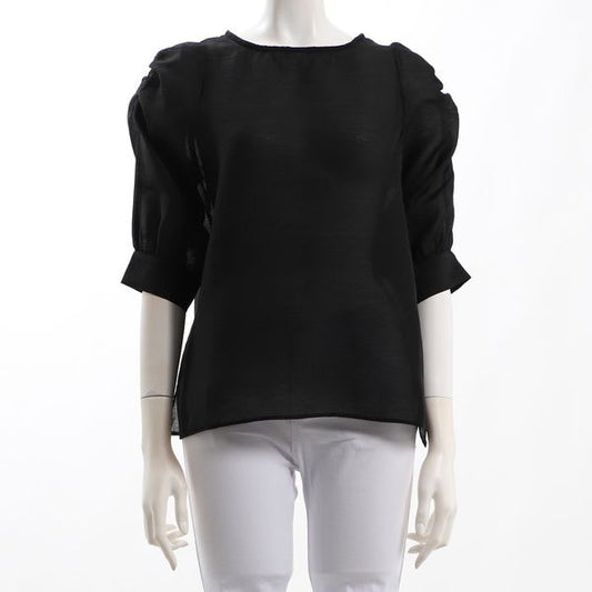 ふんわりお袖シアーブラウス