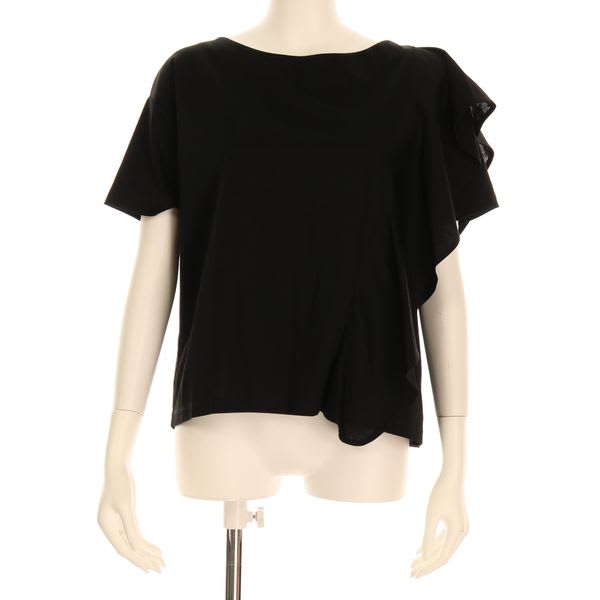 アシンメトリーフリルカットソー