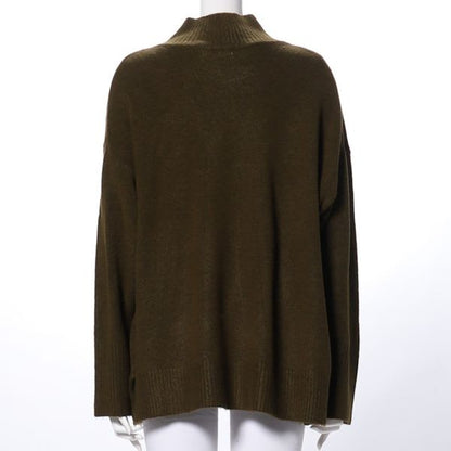 ヤクタッチハイネックニットプルオーバー