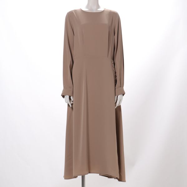 横ボタンデザインワンピース