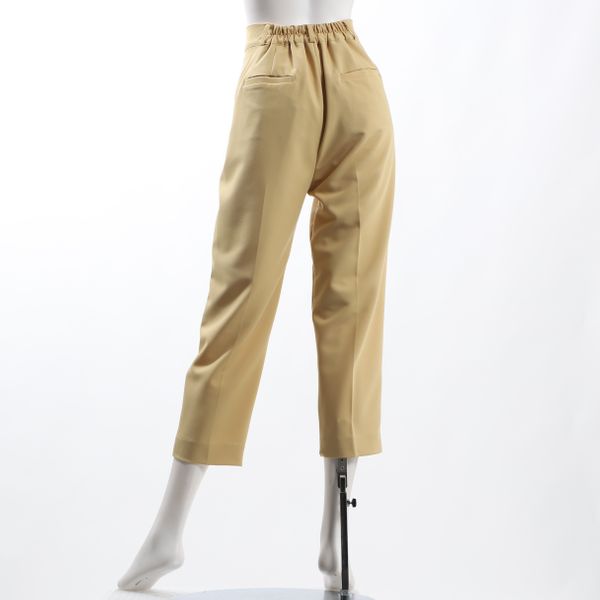 バックゴムタックテーパードパンツ