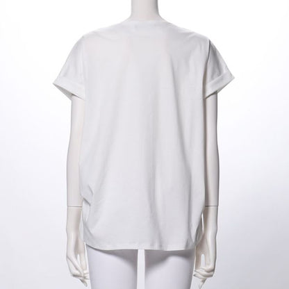 裾タックカットソー