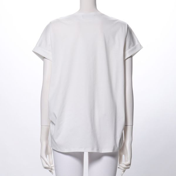 裾タックカットソー