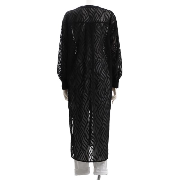 リーフジャガードVネックロングシャツ