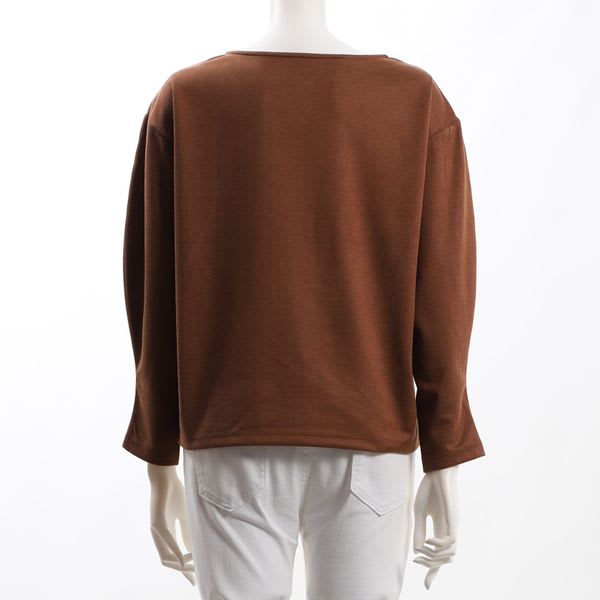 ふんわり袖ボートネックカットソー