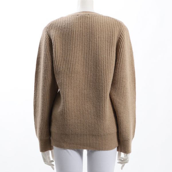 クルーネックミドルゲージニット