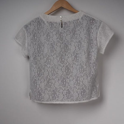 透け感ボックスシルエットブラウス