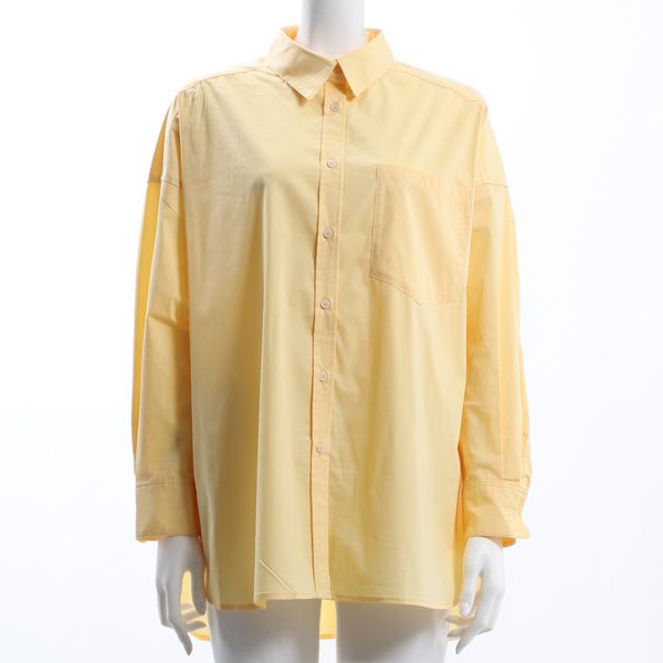 ドロップショルダー前開きシャツ