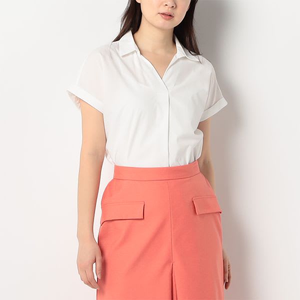 シンプルシャツカラートップス