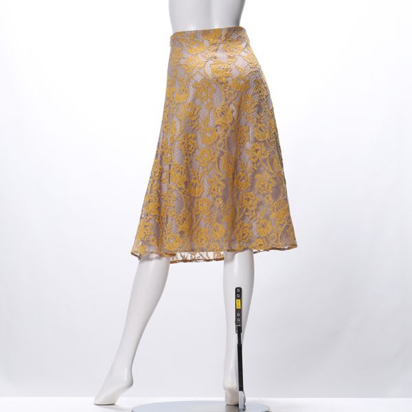 総レースデザインAラインスカート