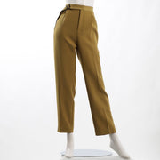 Dカンベルト付きテーパードパンツ