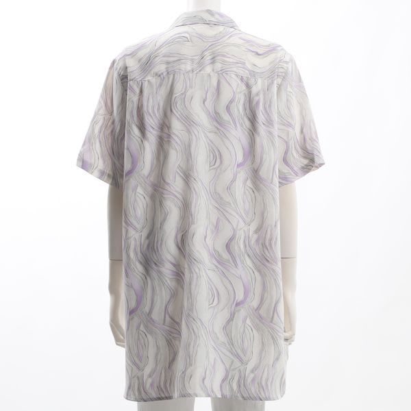 総柄バックテールシャツ