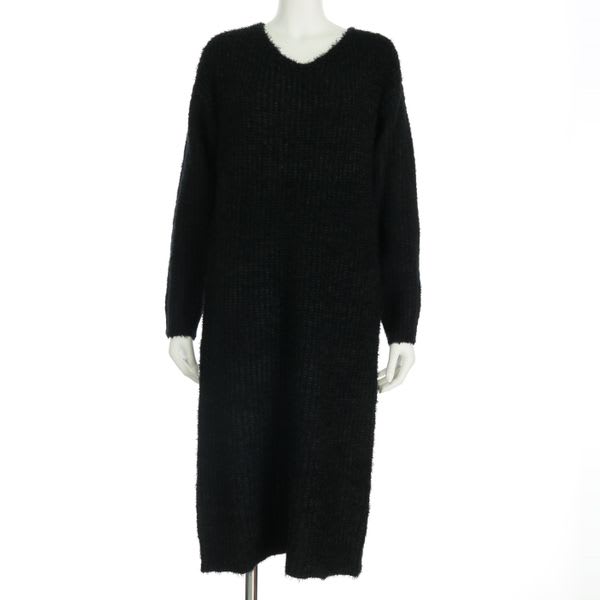 シャギーニットワンピース