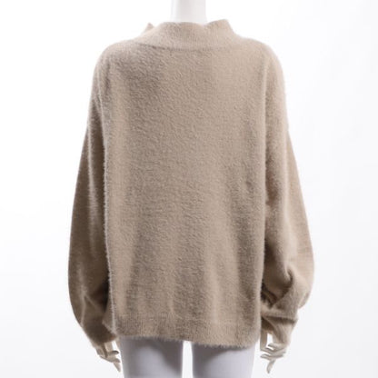 ドロップショルダーオフネックニット