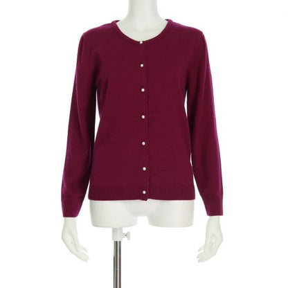 パールボタンニットカーディガン