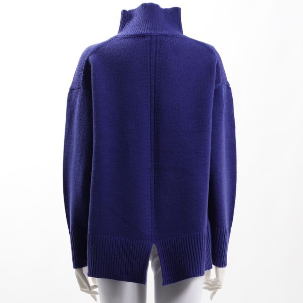 ハイネックバックスリットニットプルオーバー