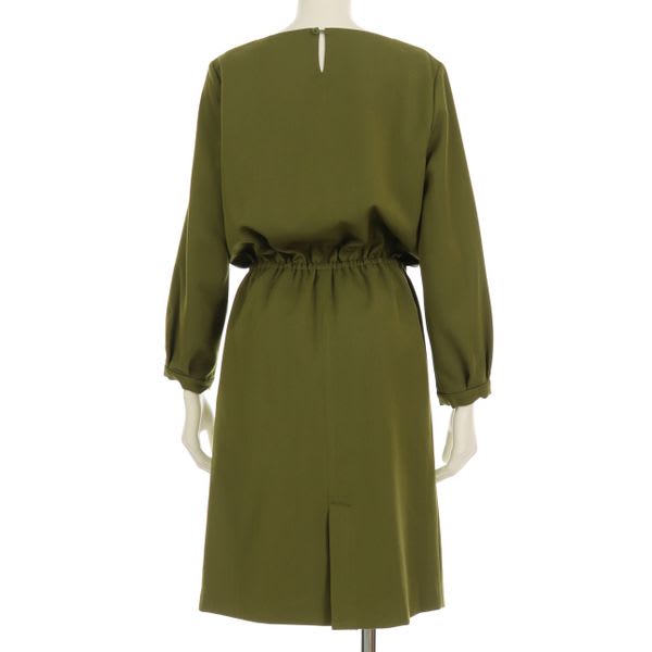 フロントリボンタックワンピース