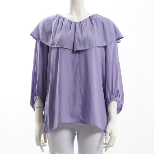 ケープ風フリルブラウス