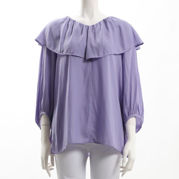 ケープ風フリルブラウス