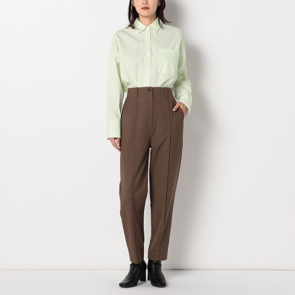 センターシームハイウエストテーパードパンツ