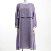 幾何学模様レイヤードワンピース