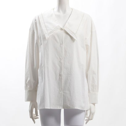 大きめ襟ブラウス