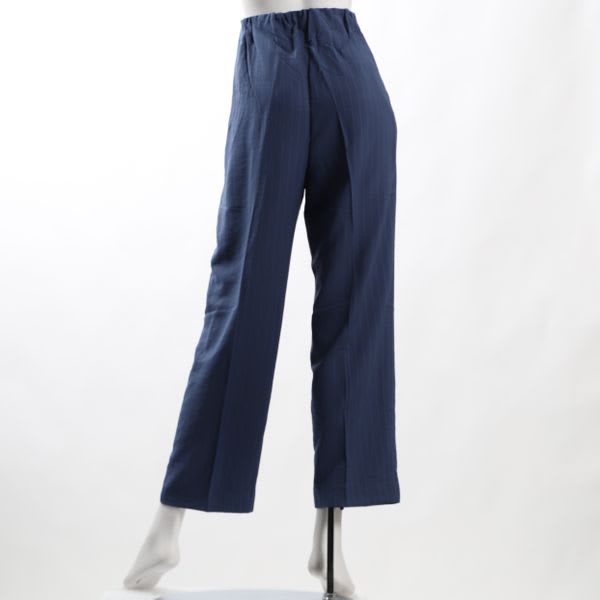 ストライプ柄スッキリシルエットパンツ