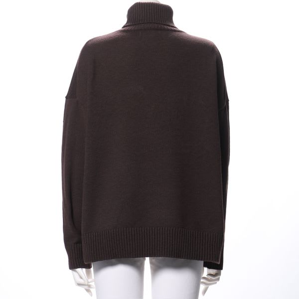 ドロップショルダータートルネックニット