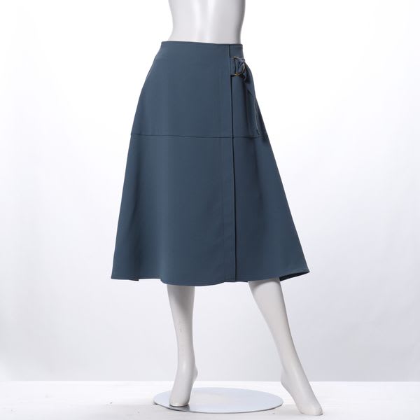 サイドDカンベルトデザインAラインスカート
