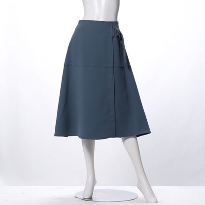 サイドDカンベルトデザインAラインスカート