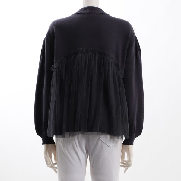 レースドッキングニット