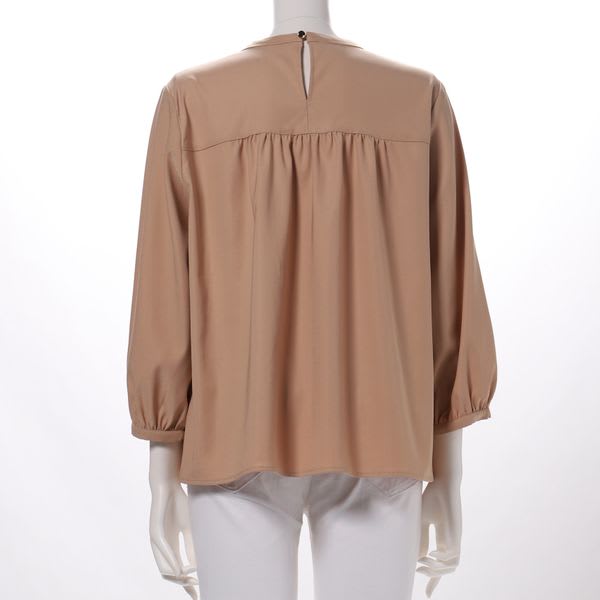 ギャザードネックブラウス