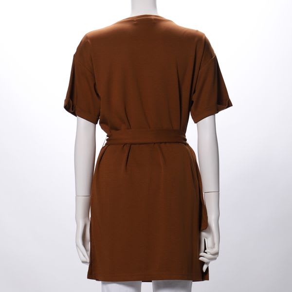 サイドスリットベルト付きトップス