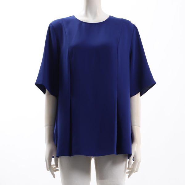 エステルダブルクロスタックデザインプルオーバー