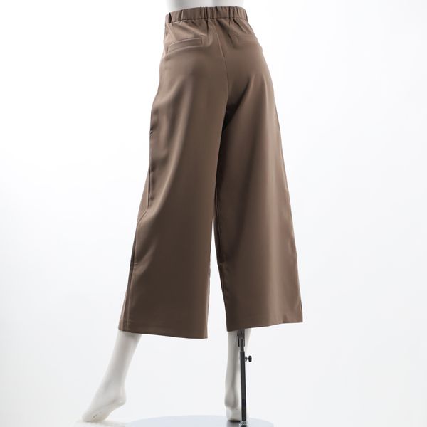 アシンメトリーデザインタックワイドパンツ