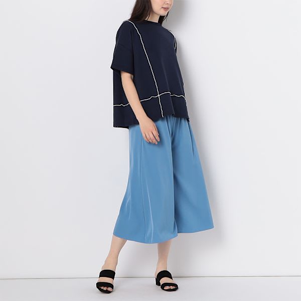 配色オーバーサイズカットソー