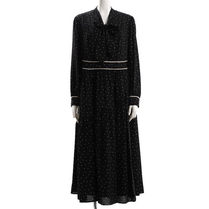 ドット柄アシンメトリー2WAYワンピース