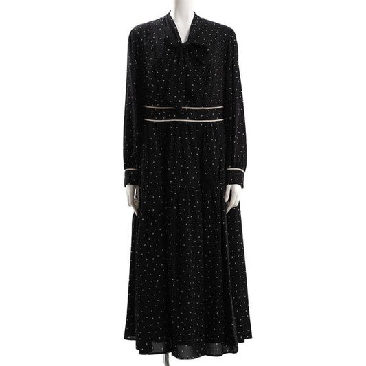 ドット柄アシンメトリー2WAYワンピース