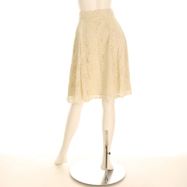 総レースフレアスカート