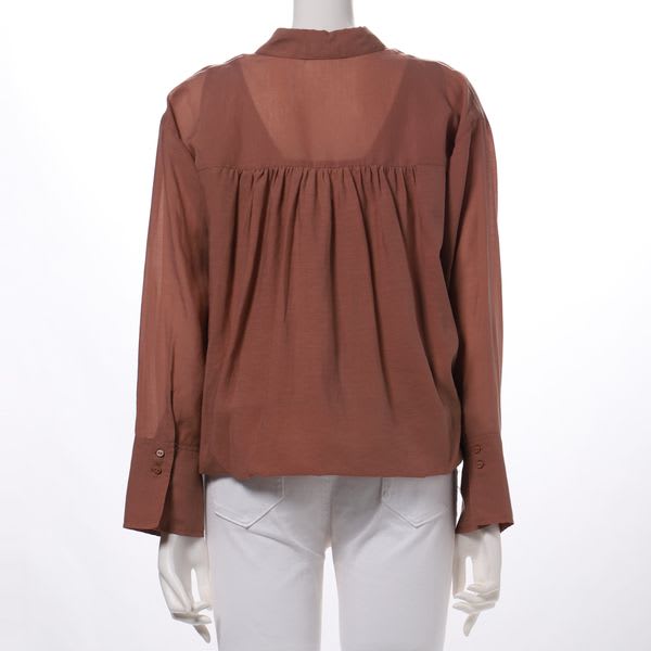 バルーン裾ブラウス