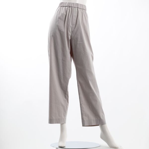 ドビーストライプストレッチテーパードパンツ