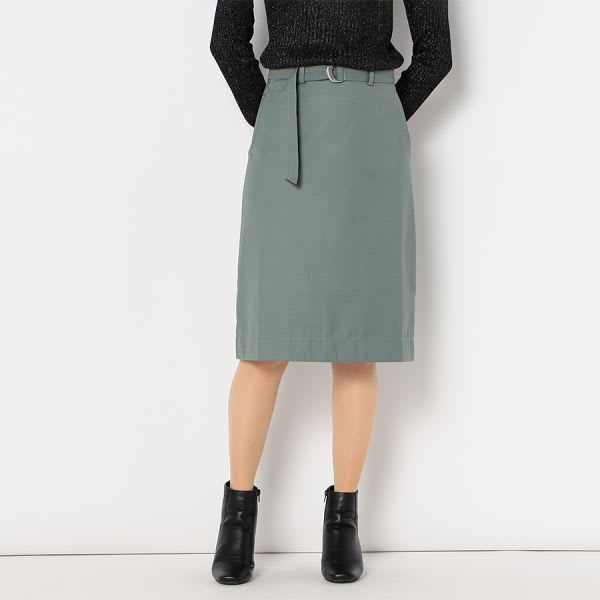 Dカンベルト付きタイトスカート