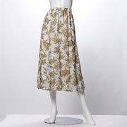 ガーデンフラワー柄フレアスカート