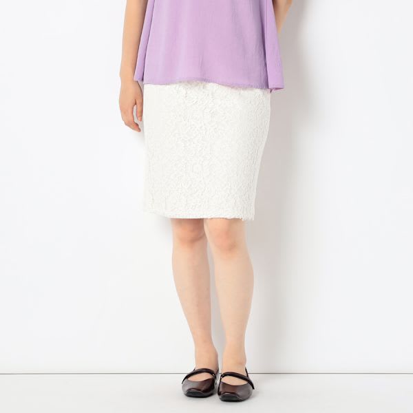 総レースタイトスカート