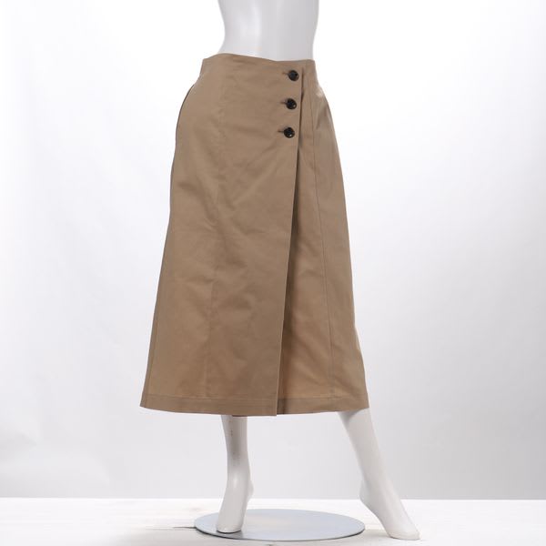 ウエストデザインラップ風タイトスカート