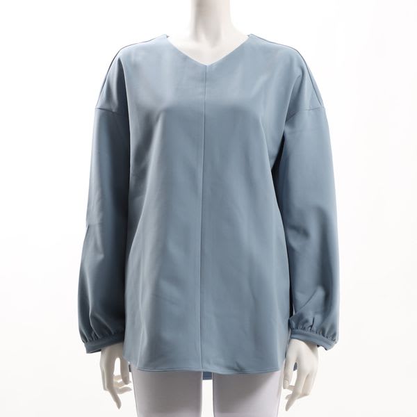 ドロップショルダーVネックブラウス