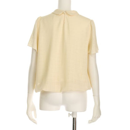 シャドーチェックボウタイブラウス