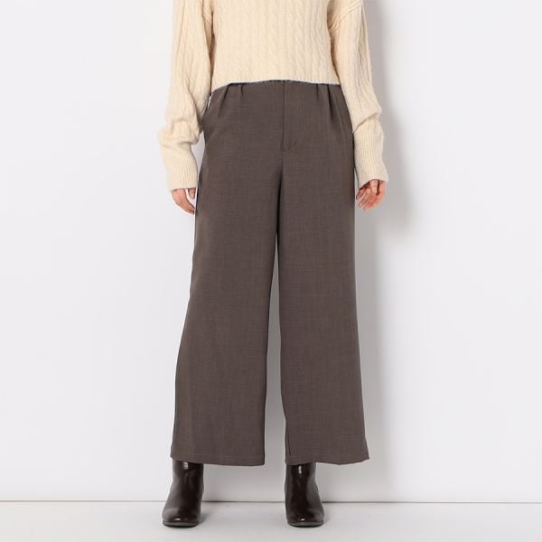 バイカラーデザインワイドパンツ