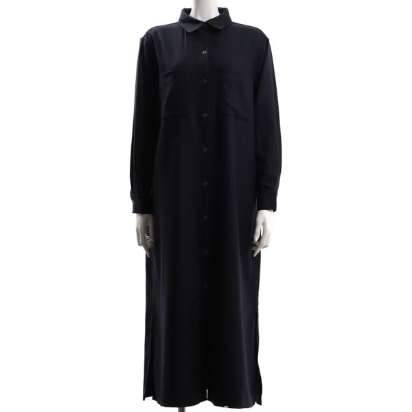 襟付きポケットシャツワンピース